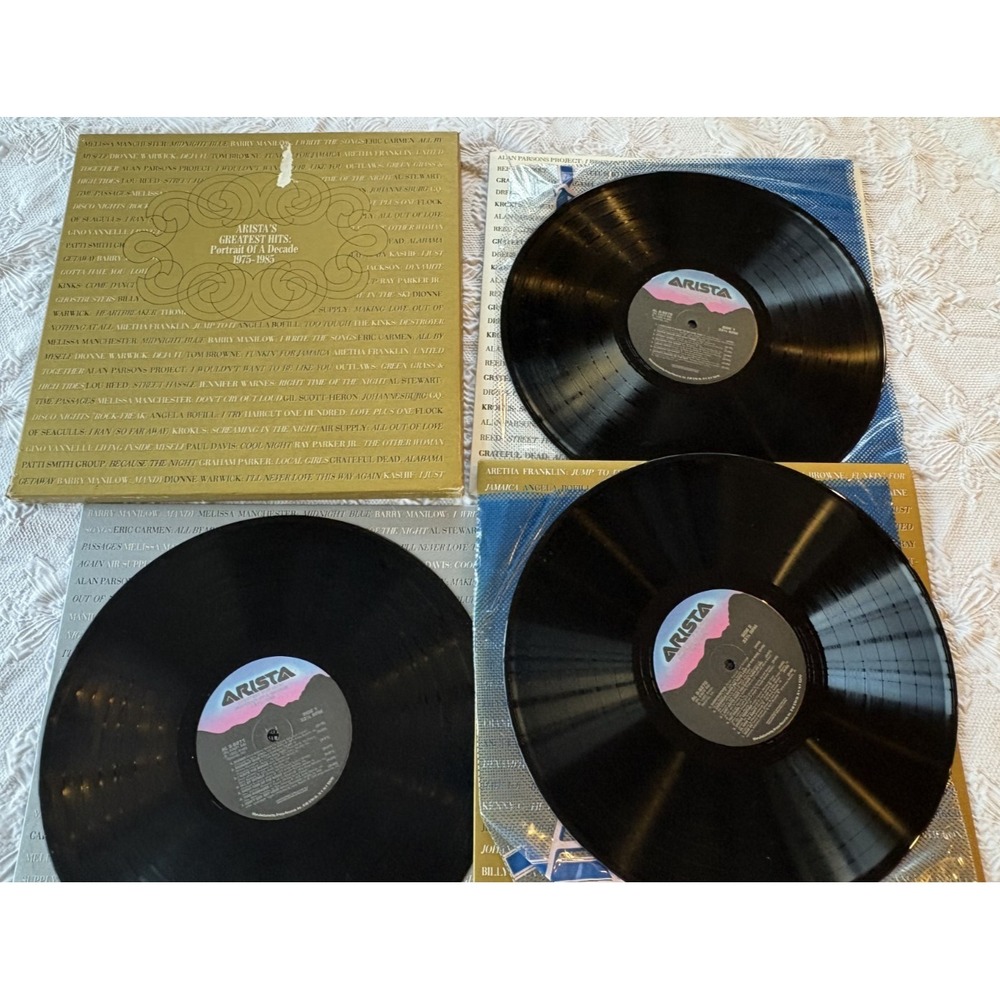 Arista's Greatest Hits: Portrait of a Decade‎ 1977-1985 VINYL 3 DISC LP Record